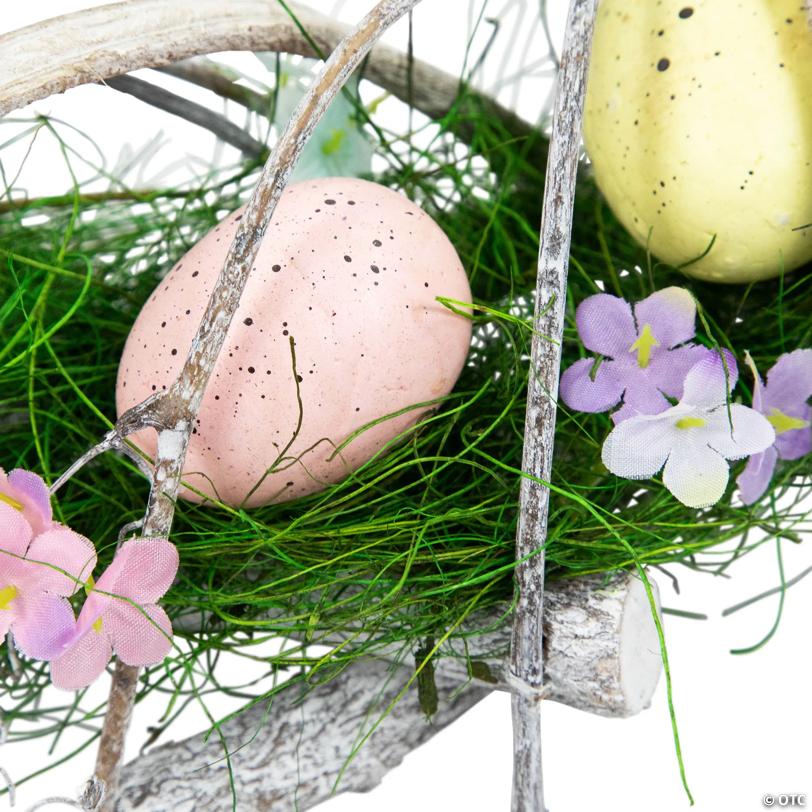 Speckled Eggs and Spring Flowers Easter Wreath - 15