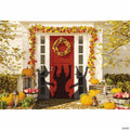 Spotlight Scene Witch Silhouette with Timer Halloween Decoration