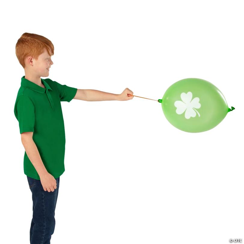 St. Patrick’s Day Punch Ball Balloons - 12 Pc.