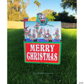 Stonehouse Collection Beach Christmas Yard Sign 24 x 18 Inch Holiday Yard Decoration (Beach)