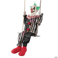 Swinging Chuckles the Clown Animated Prop Halloween Decoration