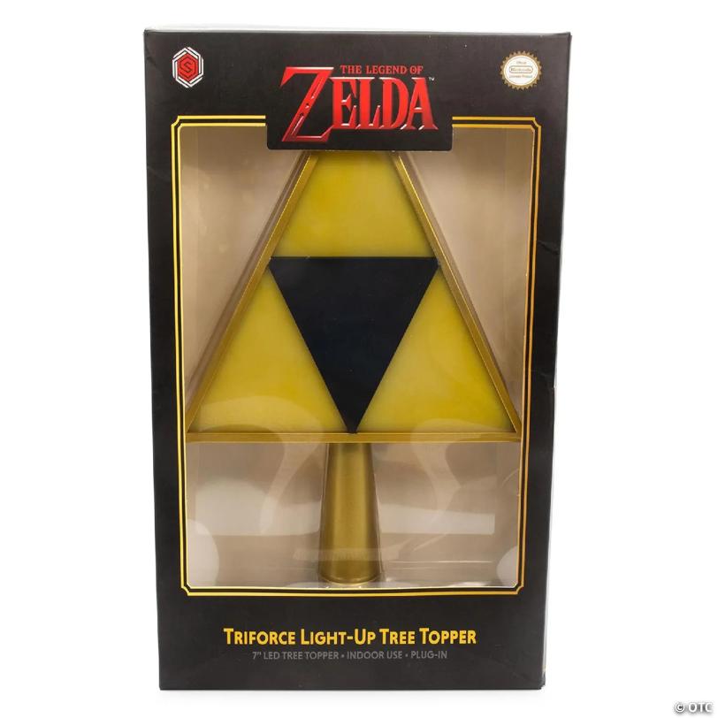 The Legend of Zelda 7-Inch Triforce Light-Up Holiday Tree Topper Decoration