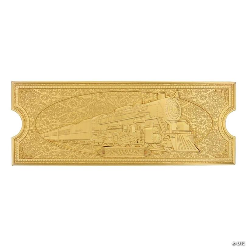 The Polar Express 24k Gold Plated Train Ticket