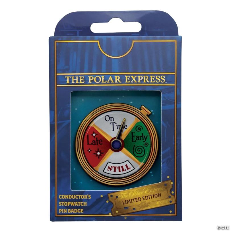The Polar Express Conductor's Stopwatch Spinning Pin Badge