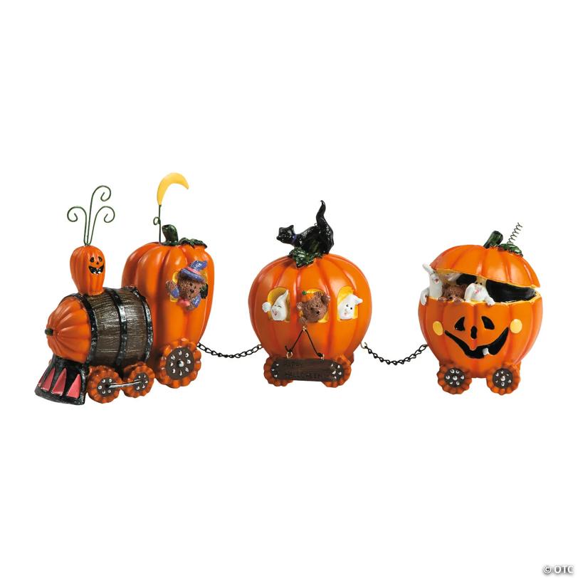 The Pumpkin Express Train Halloween Decoration