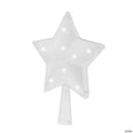 Tree Nest Christmas 3D Star Warm Lights Battery Operated Tree Topper, Clear