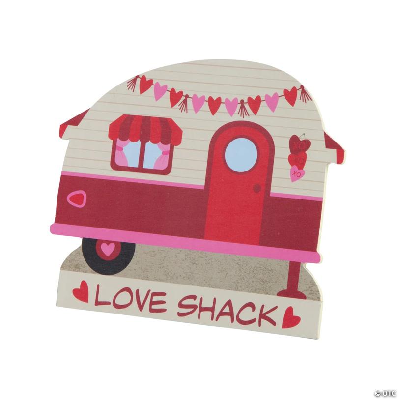 Valentine Camper Tabletop Sign