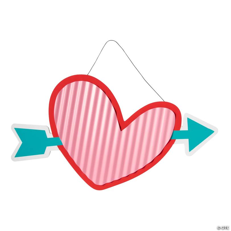 Valentine Heart with Arrow Door Sign