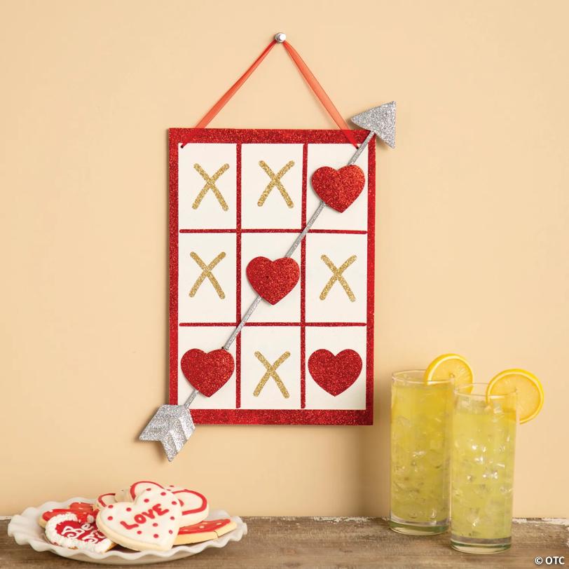 Valentine Tic-Tac-Toe Décor Sign