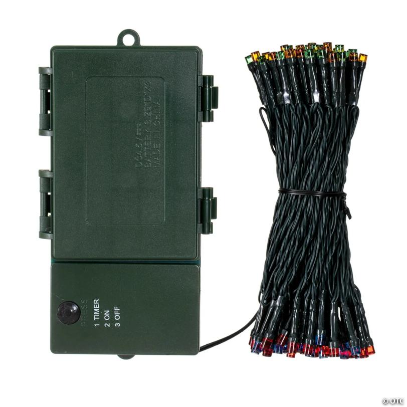 Vickerman 100 LED Multi-Colored Battery Operated Light Set