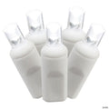 Vickerman 100 Pure White Wide Angle LED Light on White Wire, 50' Light Strand