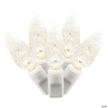 Vickerman 100 Warm White C6 LED Single Mold Light on White Wire, 34' Light Strand