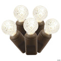 Vickerman 100 Warm White G12 LED Light on Brown Wire, 34' Light Strand