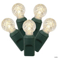 Vickerman 100 Warm White G12 LED Single Mold Light on Green Wire, 34' Light Strand