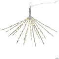 Vickerman 120Lt Warm White 18" Silver Twinkle Starburst, Twinkle Bulbs.