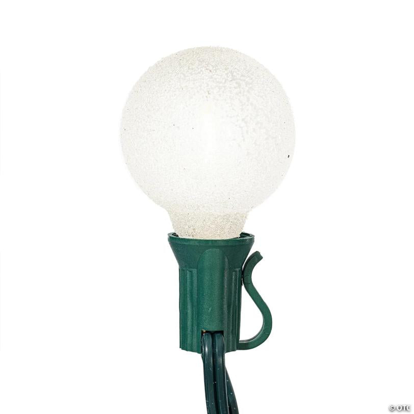 Vickerman 12 Lights Proper 12' Pure White LED Iced G40 light set