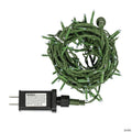 Vickerman 144 Blue LED Cluster Light Set, 24' Christmas Light Set, Green Wire
