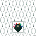 Vickerman 150 Multi-Colored Wide Angle LED Christmas Net Light Set, Green Wire