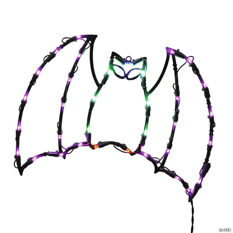 Vickerman 16" Bat Wire Silhouette with LED Lights Halloween Lighted Decor