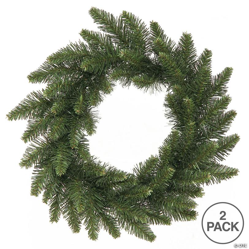Vickerman 16" Camdon Fir Artificial Christmas wreath, unlit, Set of 2