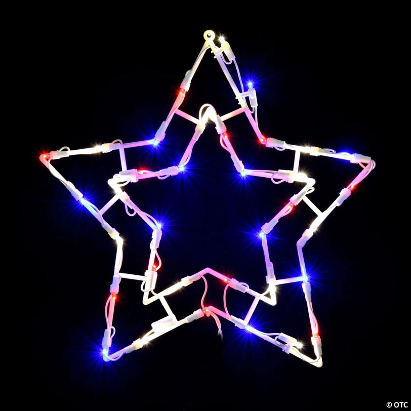 Vickerman 17" Star Christmas Window Silhouette, LED Wide Angle Lights