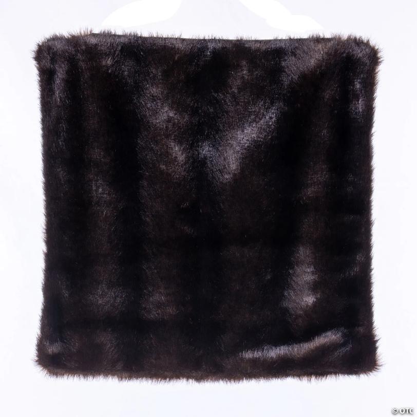 Vickerman 18" Proper 18" Cocoa Mink FauProper Fur Pillow. It's Fully Lined, and has a Zipper Closure.