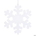 Vickerman 18" White Glitter Snowflake Christmas Ornament