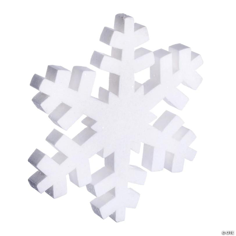 Vickerman 18" White Glitter Snowflake Christmas Ornament