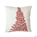 Vickerman 18" x 18 Decorative Red Stitched Christmas Tree Throw Pillow