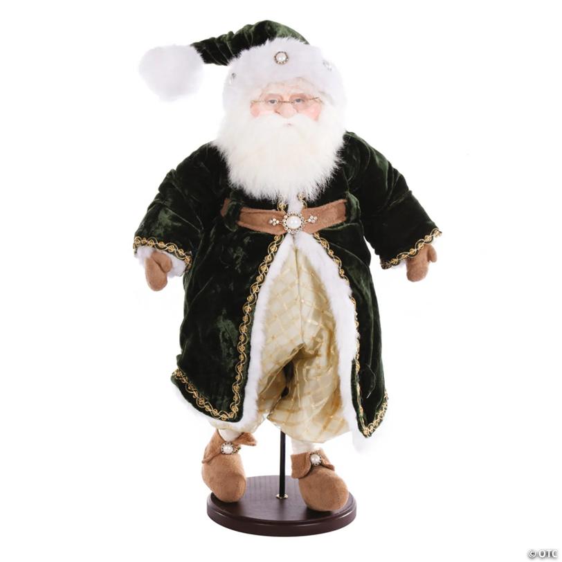 Vickerman 19" Silent Night Collection Santa Doll with Stand Christmas Figurine