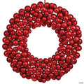 Vickerman 22" Red Shiny and Matte Ball Wreath