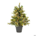 Vickerman 24" Cashmere Pine Christmas Tree with Warm White LED Lights