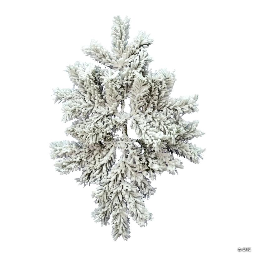 Vickerman 24" Flocked Alaskan Pine Artificial Christmas Swag, Unlit