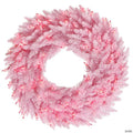 Vickerman 24" Light Pink Fir Christmas Wreath with Pink LED Lights