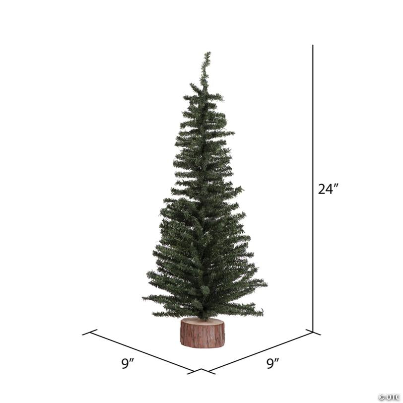 Vickerman 24" Mini Pine Artificial Christmas Tree, Unlit