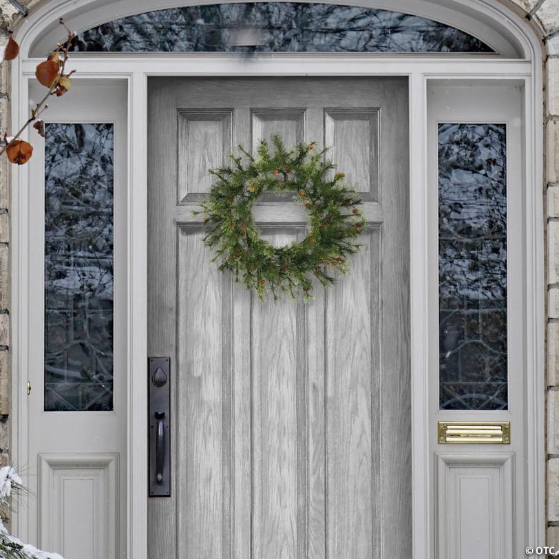 Vickerman 24" Mixed Country Pine Christmas Wreath - Unlit