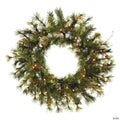Vickerman 24" Mixed Country Pine Christmas Wreath with Warm White LED Lights