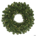 Vickerman 24" Oregon Fir Christmas Wreath with Warm White LED Lights