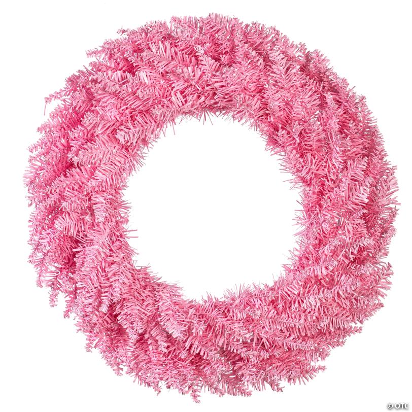 Vickerman 24" Pink Fir Christmas Wreath - Unlit