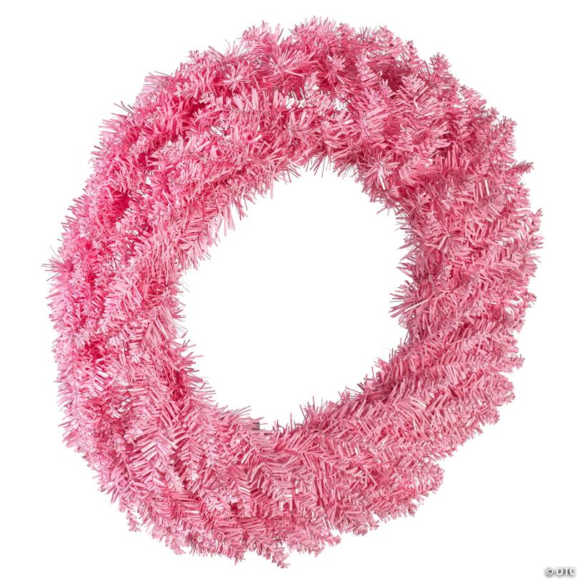 Vickerman 24" Pink Fir Christmas Wreath - Unlit