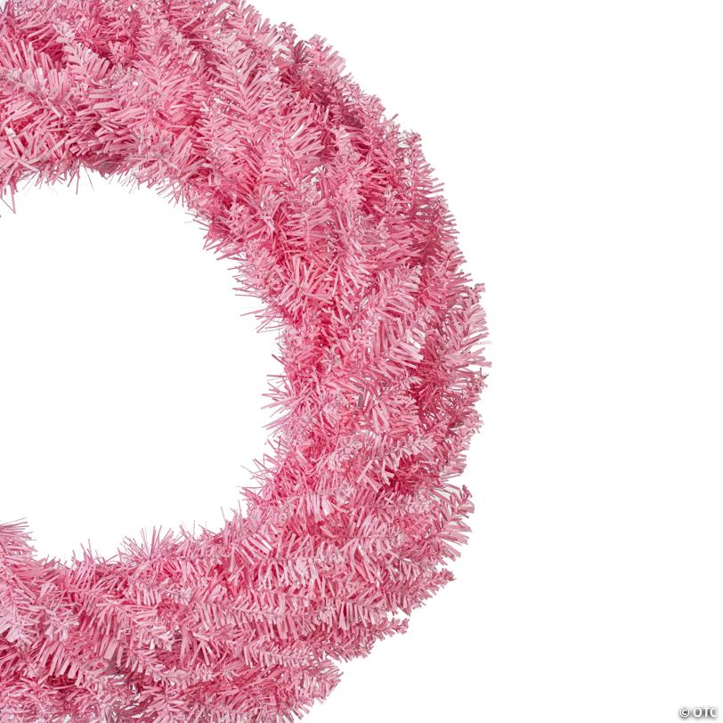 Vickerman 24" Pink Fir Christmas Wreath - Unlit