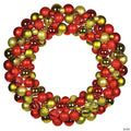 Vickerman 24" Red-Lime Assorted Ornament Wreath