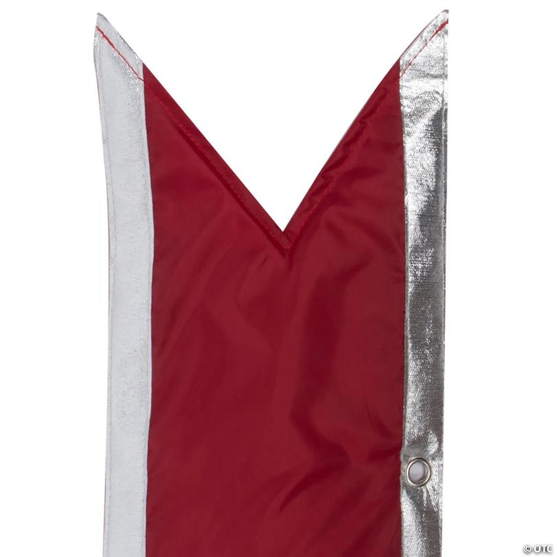 Vickerman 24" Red-Silver Nylon Outdoor Christmas Bow