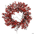 Vickerman 24" Red Snow Berry Wreath.