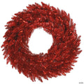 Vickerman 24" Tinsel Red Fir Wreath - Unlit
