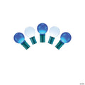 Vickerman 25 Blue-White G30 LED Light on Green Wire, 16' Light Strand