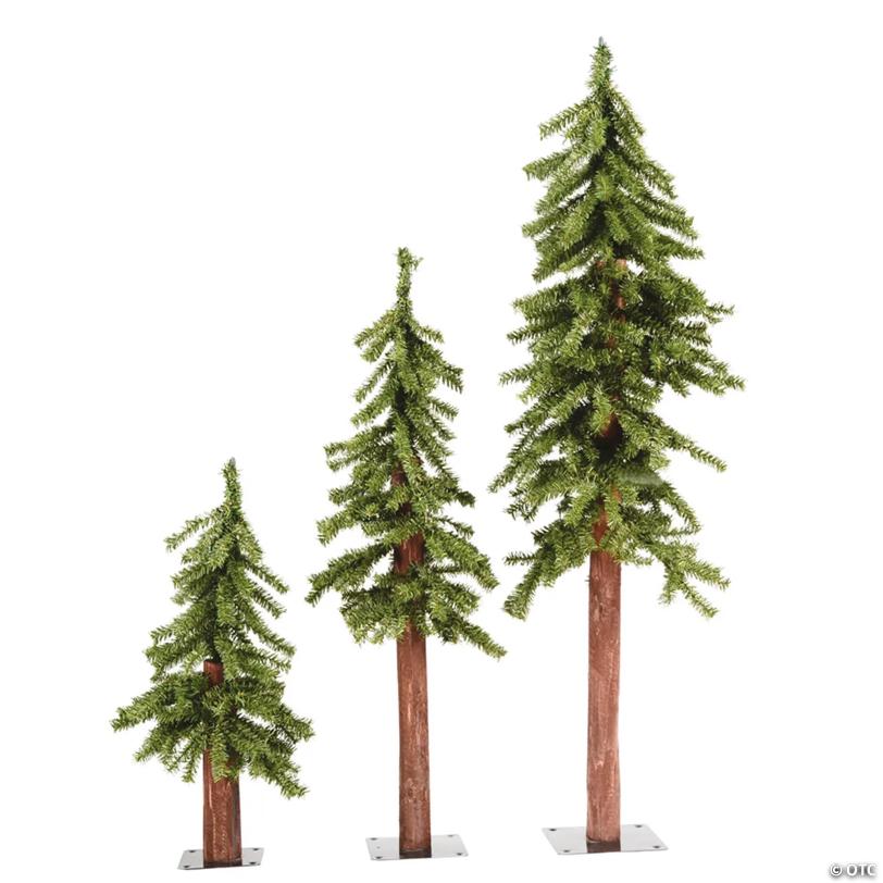 Vickerman 2' 3' 4' Natural Alpine Christmas Tree - Unlit