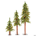 Vickerman 2' 3' 4' Natural Alpine Tree Set with Warm White Lights
