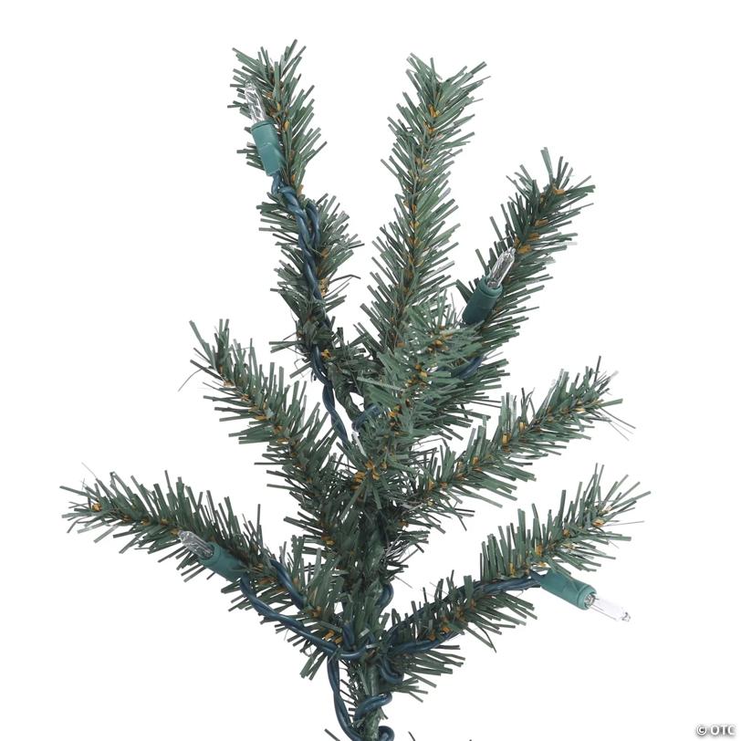 Vickerman 2' 3' 4' Natural Bark Alpine Artificial Christmas Tree Set, Warm White Dura-lit LED Lights