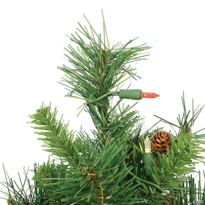 Vickerman 2' Cheyenne Pine Christmas Tree with Multi-Colored LED Lights